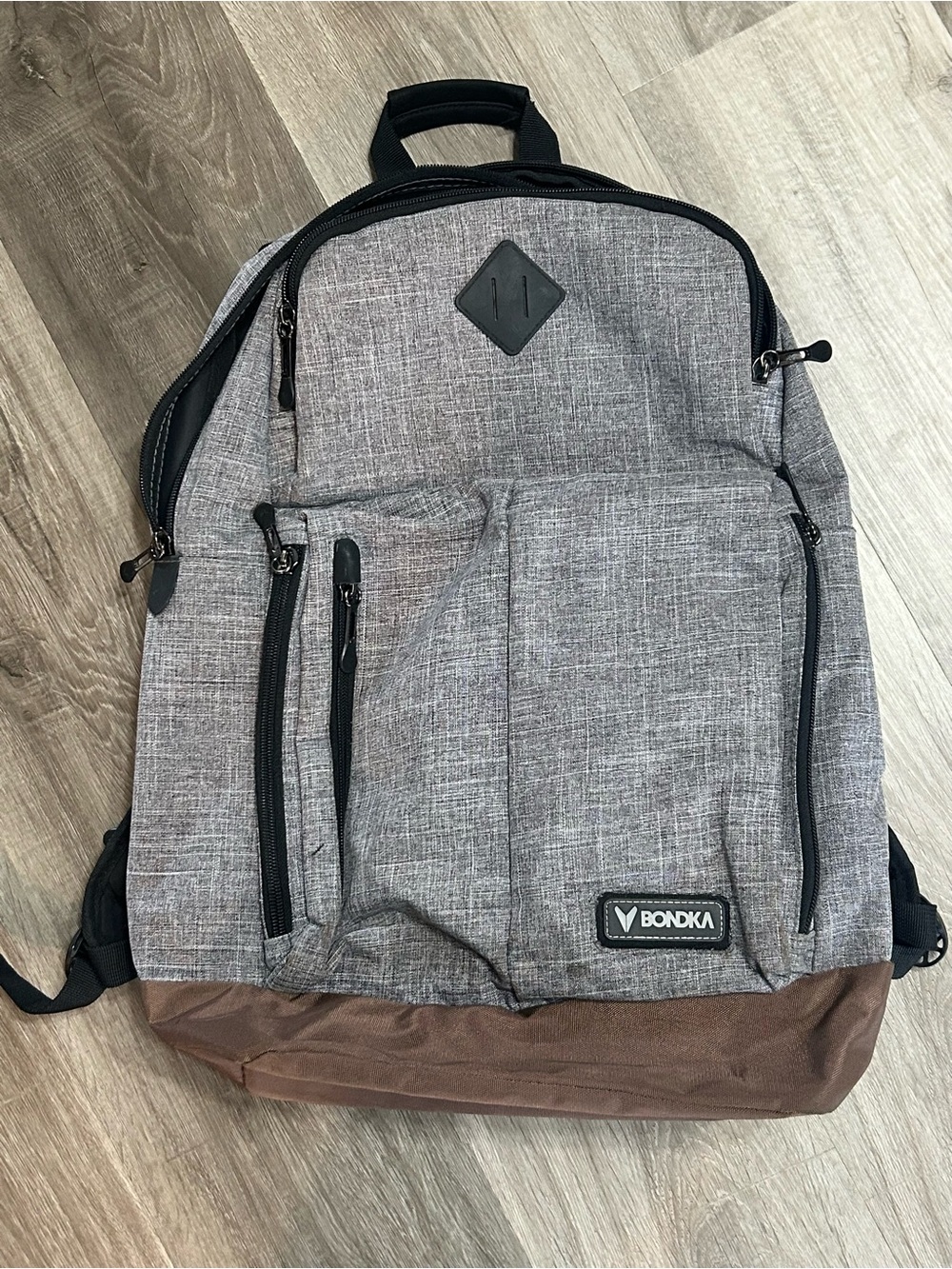 BONDKA Jumpstreet 19.5" Backpack Heather Gray Laptop Bag - READ DESCRIPTION